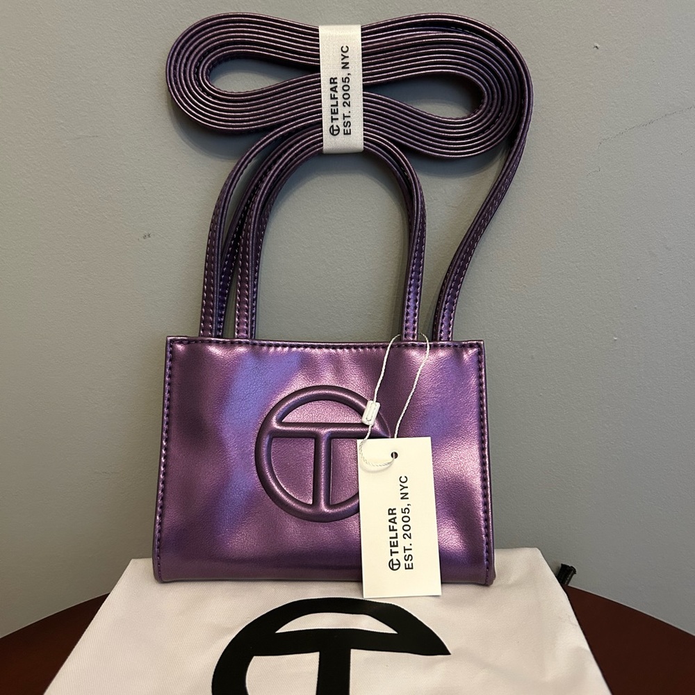TELFAR Small Shopping Bag in Açai